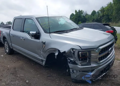 2023 Ford F-150 Platinum z USA, uszkodzony, nr VIN 1FTFW1E89PFA36774